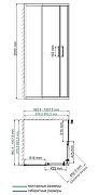Душевой уголок WasserKRAFT Main 100x100 41S19 профиль Хром стекло прозрачное-10