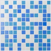 Стеклянная мозаика Vidrepur Mixed № 100/102/106 31,7х39,6 см