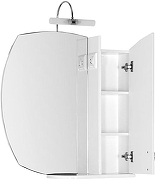 Зеркало со шкафом Aquanet Моника 75 R 186774 Белое-1