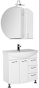 Зеркало со шкафом Aquanet Моника 85 R 186775 Белое-2