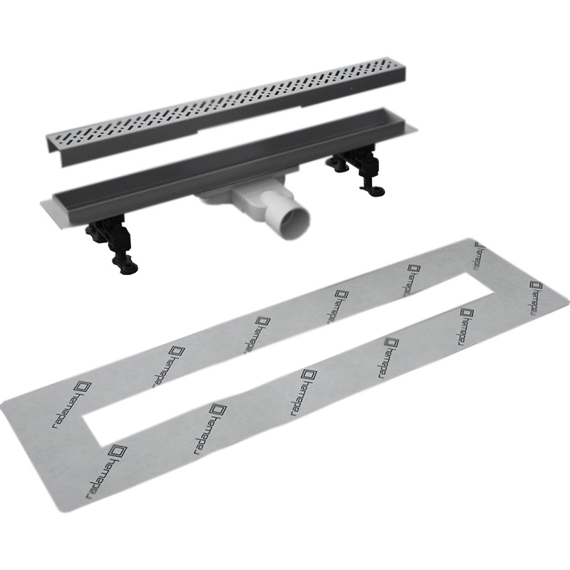 linejnyj trap dlya dusha radaway radadrain slim 75 dlya plitki 8 12 mm s reshetkoj slimrain