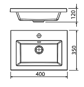 Раковина Florentina Анита 40 10.150.00400.001 Белая-1