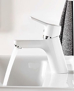 Комплект смесителей Kludi Pure&Easy 370289165+376819165+606609100 Белый-5