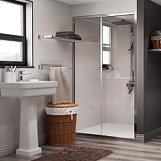 Душевая дверь WasserKRAFT Main 120 41S05 профиль Хром стекло прозрачное-4