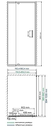 Душевой уголок WasserKRAFT Berkel 80x100 48P29 профиль Хром стекло прозрачное-10